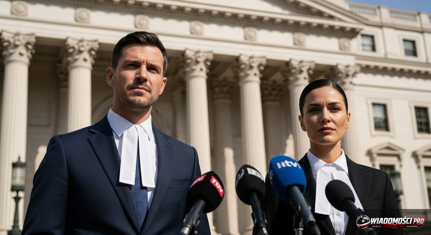 Lawyers representing the RIAA during a press conference after the hearing.