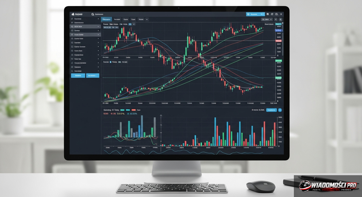 Interest rate charts on an analyst's monitor.