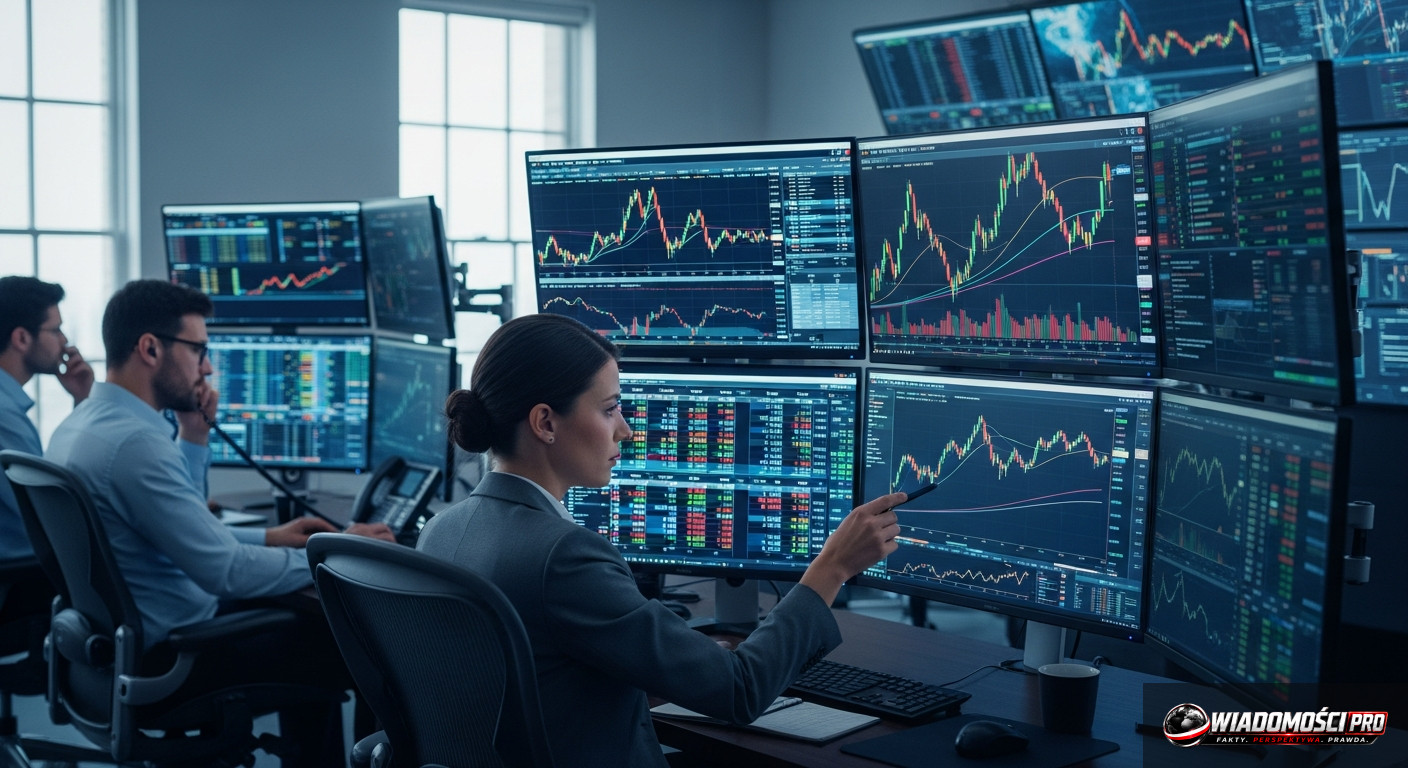Stock market analysts tracking the publication of NFP data on terminals.