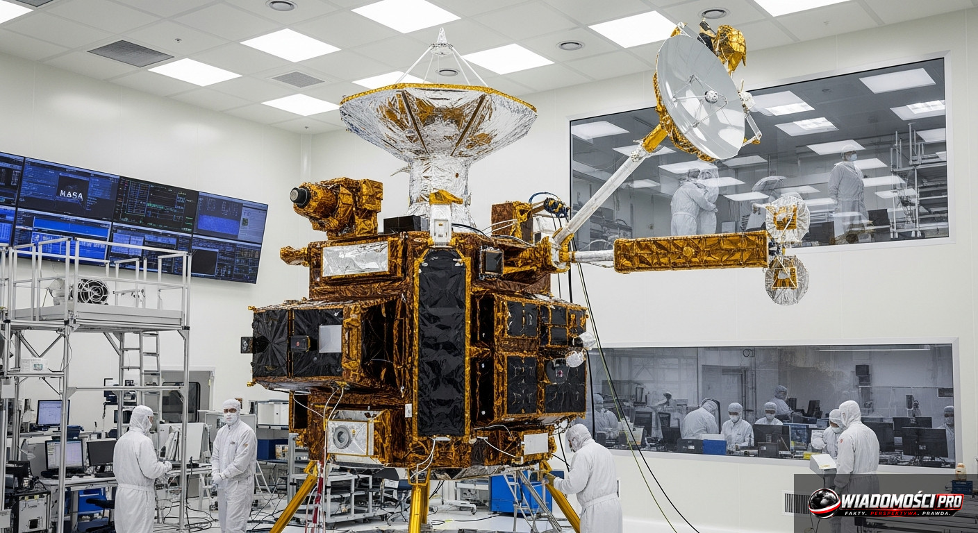Sonda Europa Clipper tuż przed wystrzeleniem w październiku 2024 roku.