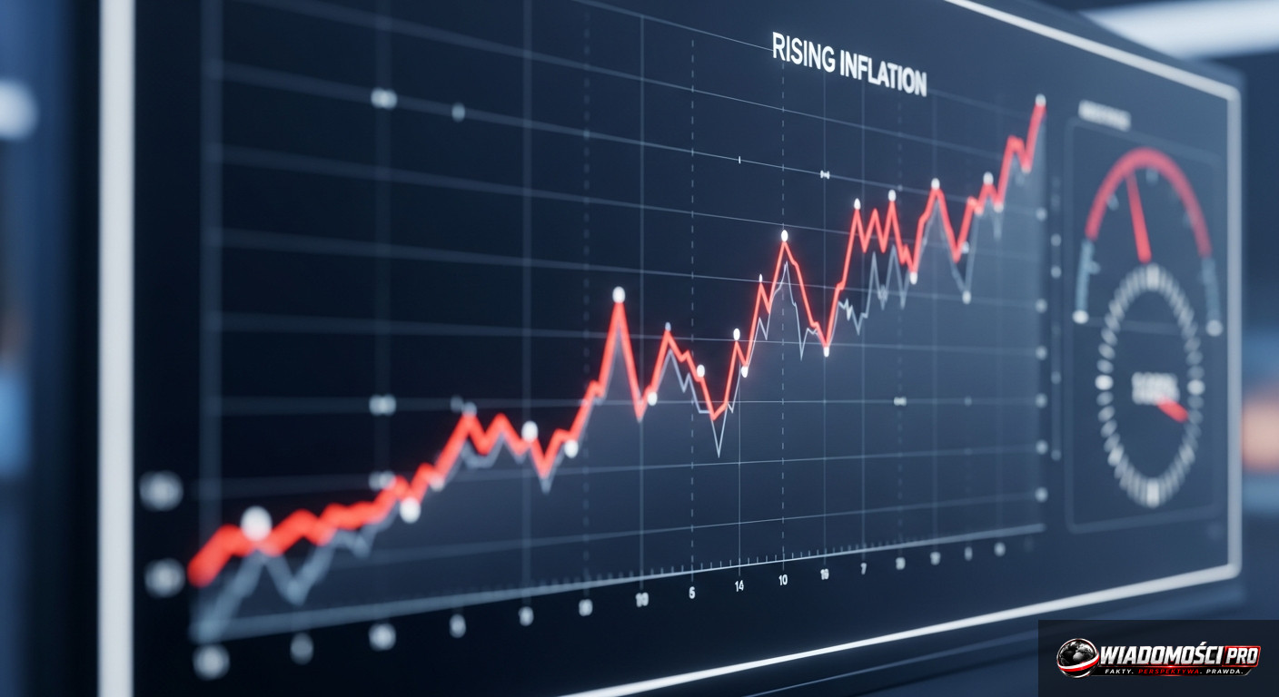 Symbolic representation of the fight against inflation – rising price charts.