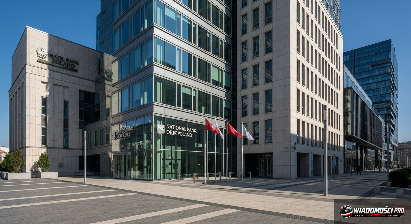 Budynek Narodowego Banku Polskiego w Warszawie.