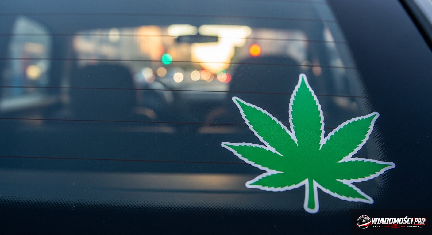 Vehicle marking with the green leaf symbol.