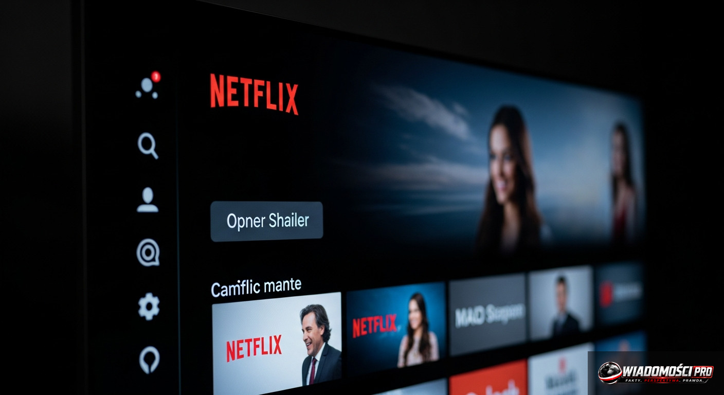 Netflix login screen on a modern television.