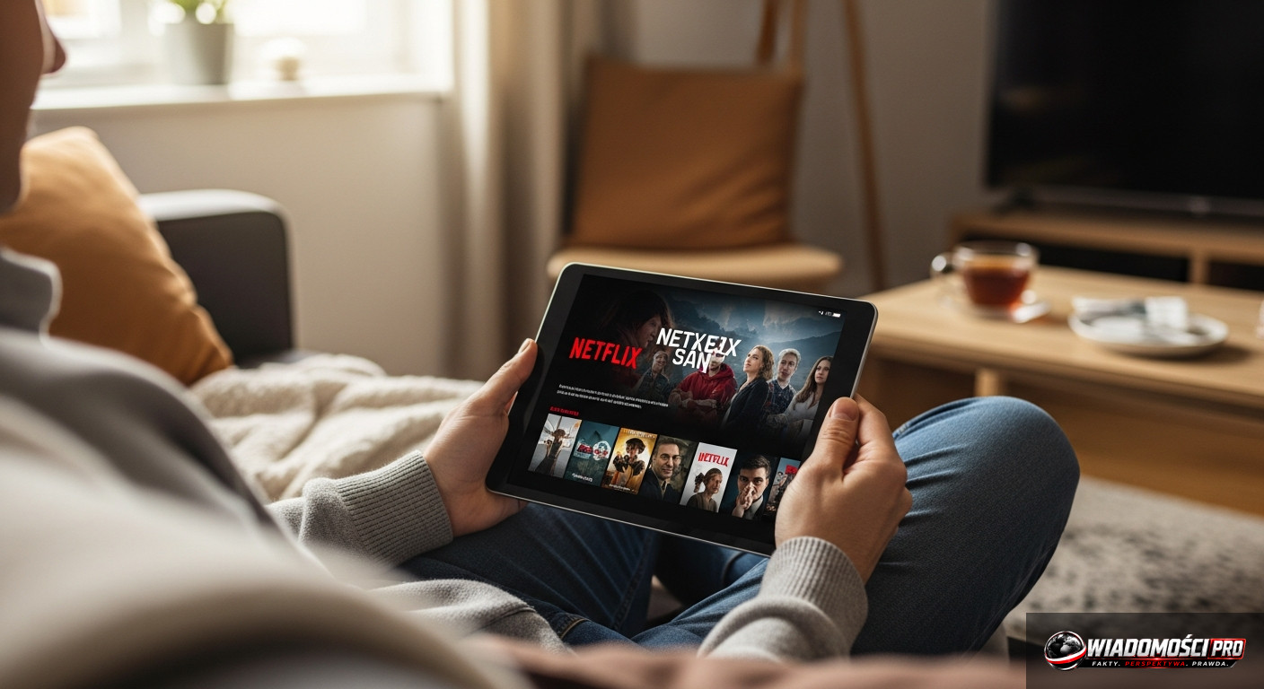 A young viewer using a tablet in the comfort of their home.